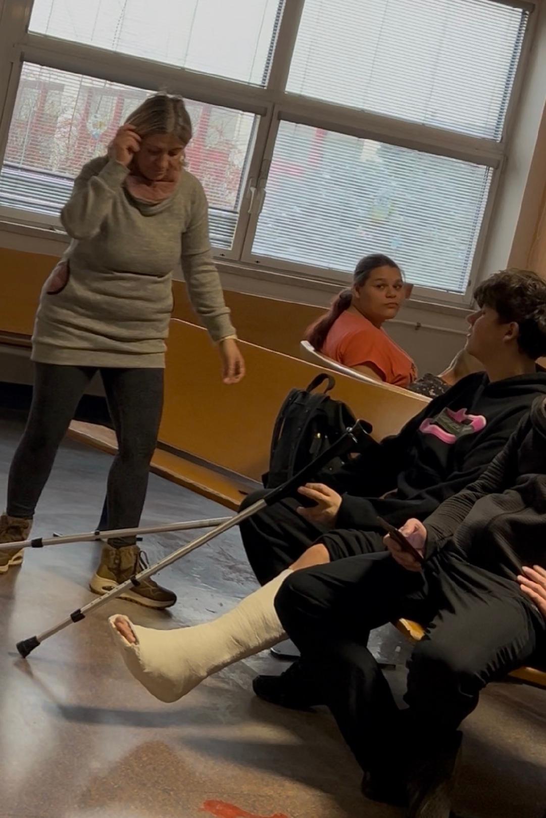 Young man slc in hospital