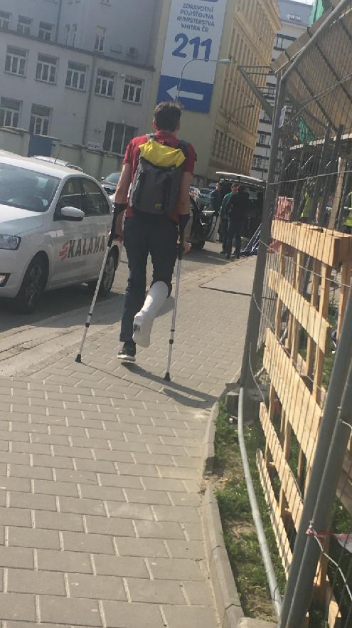 Young guy going to check slwc to hospital